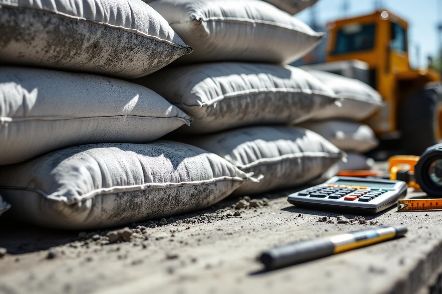 Calculer le nombre de sacs de béton nécessaires pour vos travaux
