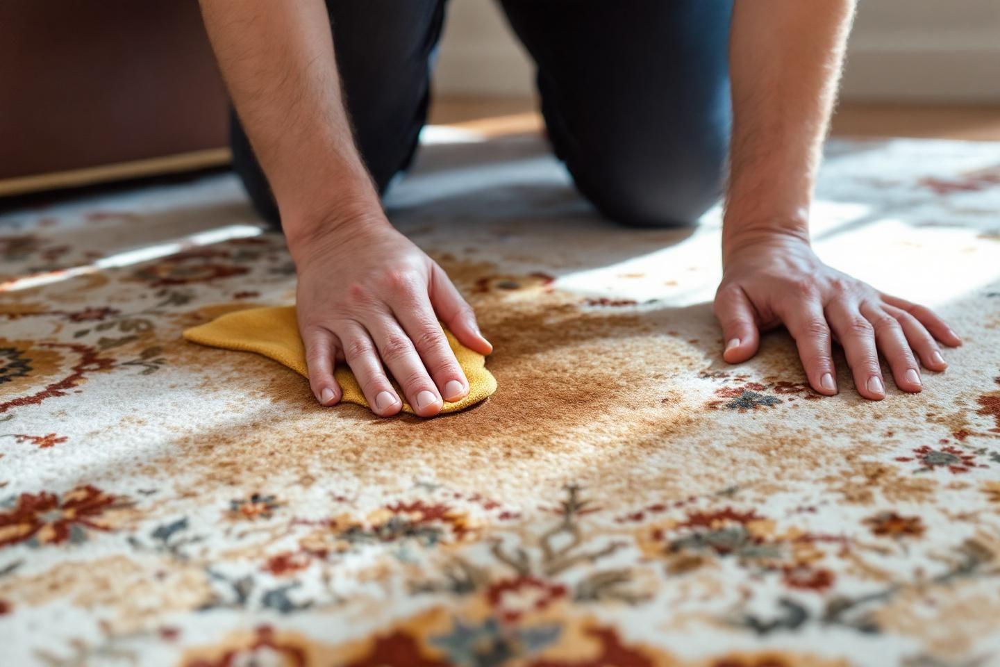 Comment nettoyer du vomi sur un tapis : guide complet et efficace