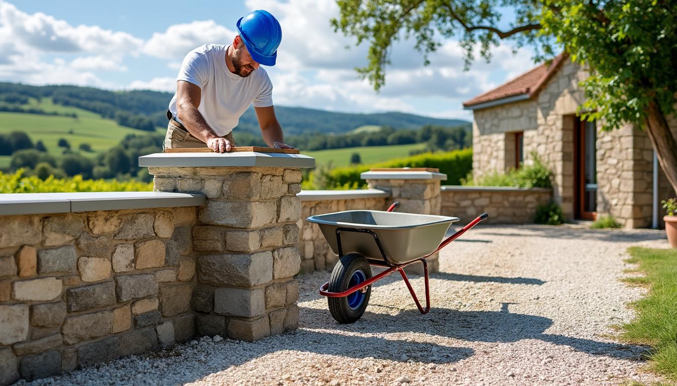 découvrez nos services d'installation de chapeaux de piliers et de couvertines pour embellir et protéger efficacement votre mur de clôture contre les intempéries et les dommages.