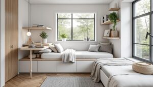 découvrez des astuces ingénieuses pour maximiser l'espace dans votre chambre et optimiser chaque coin pour un intérieur à la fois fonctionnel et agréable.