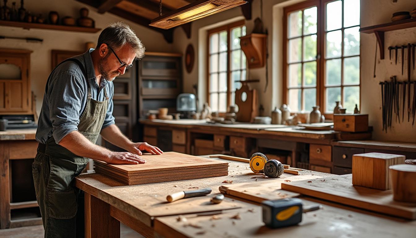 découvrez notre atelier d'ébénisterie d'art en occitanie, spécialiste du mobilier de luxe en bois d'exception, alliant savoir-faire traditionnel et design raffiné.