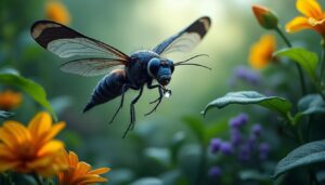 explorez les secrets fascinants des insectes volants noirs présents dans votre jardin et apprenez à mieux les connaître pour protéger votre espace extérieur.