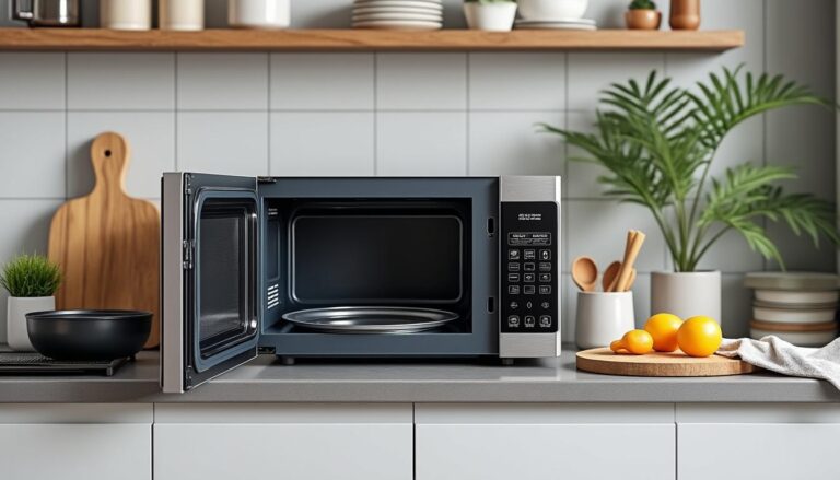découvrez comment utiliser un micro-ondes sans plateau tournant, les précautions à prendre et les alternatives pour une cuisson efficace et uniforme.