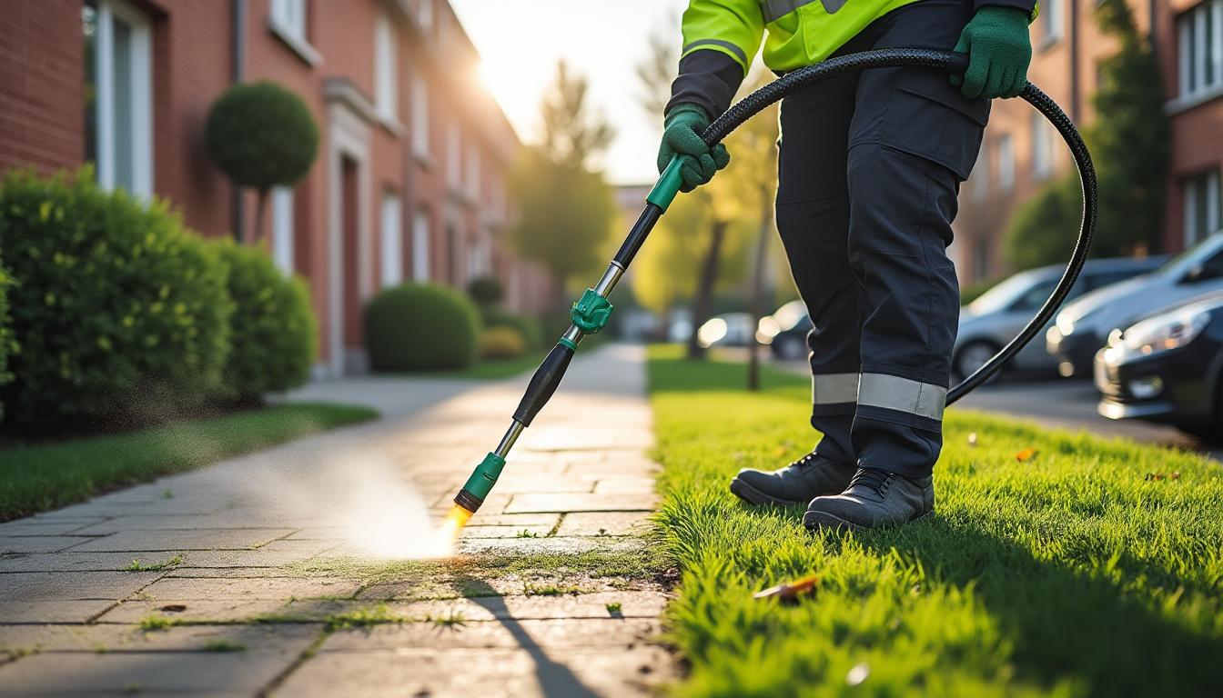 découvrez notre désherbeur chalumeau thermique écologique 37 kw au gaz butane, équipé d'un tuyau de 4,5 mètres, idéal pour un entretien durable et respectueux de l'environnement.