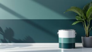 découvrez notre peinture murale lavable 1l en bleu foncé et vert, idéale pour des murs élégants, durables et faciles à entretenir. apportez style et praticité à votre intérieur.