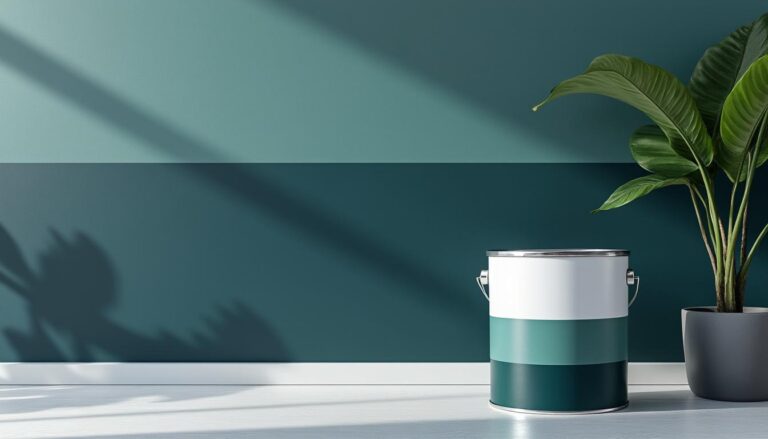 découvrez notre peinture murale lavable 1l en bleu foncé et vert, idéale pour des murs élégants, durables et faciles à entretenir. apportez style et praticité à votre intérieur.
