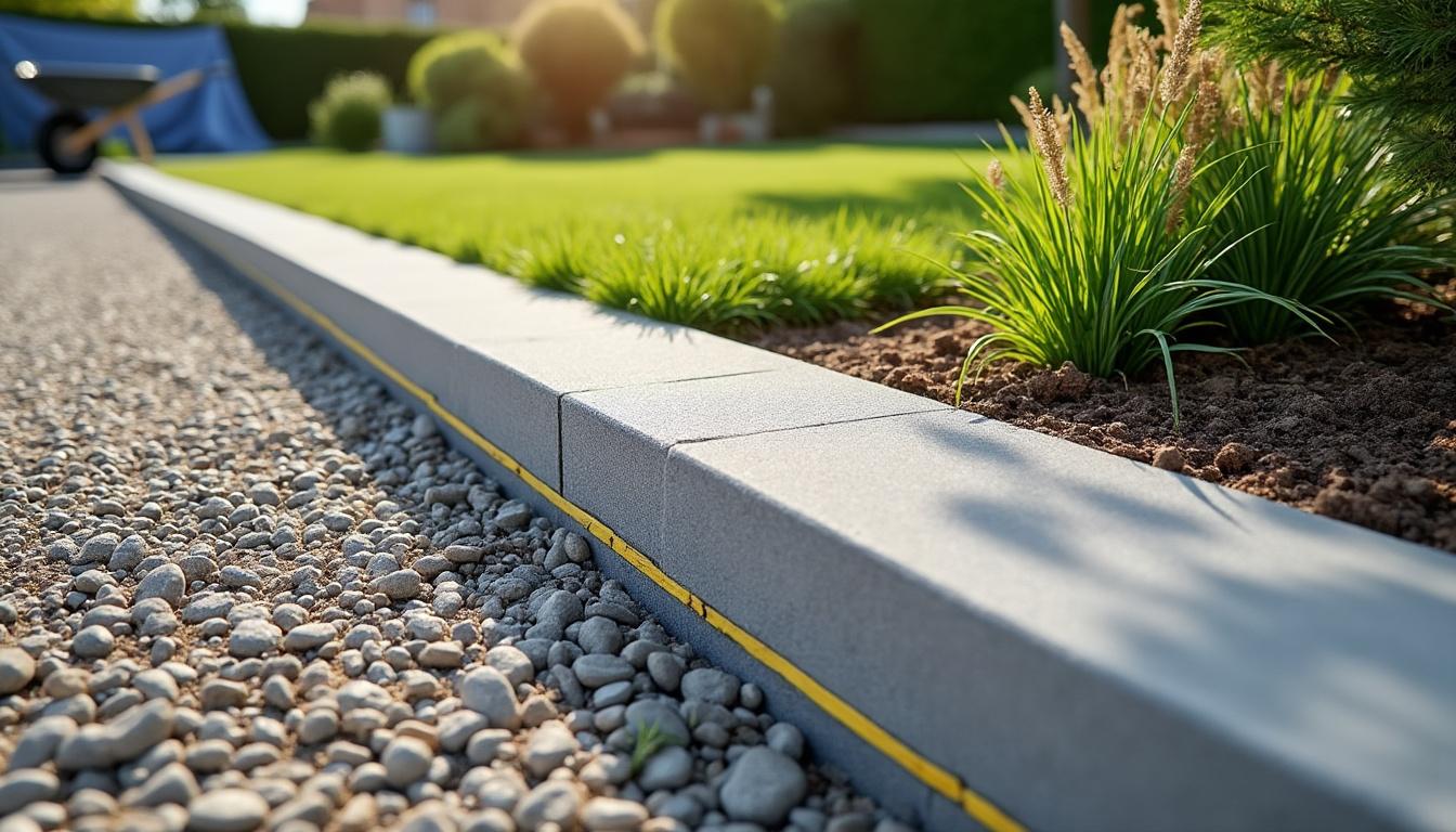 découvrez la bordure de jardin kann en béton gris, solide et durable, avec une épaisseur de 8 cm, une hauteur de 30 cm et une longueur de 100 cm, idéale pour délimiter vos espaces extérieurs avec élégance.