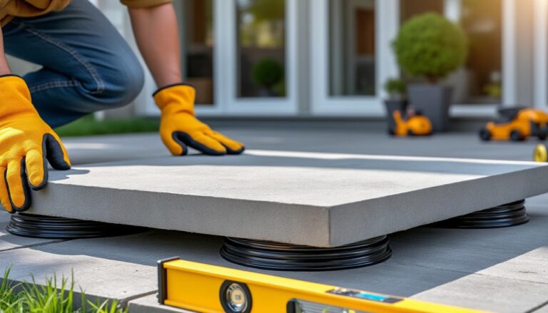 découvrez comment poser facilement des dalles en béton sur plots pour créer une terrasse durable et esthétique. guide étape par étape pour un résultat professionnel.