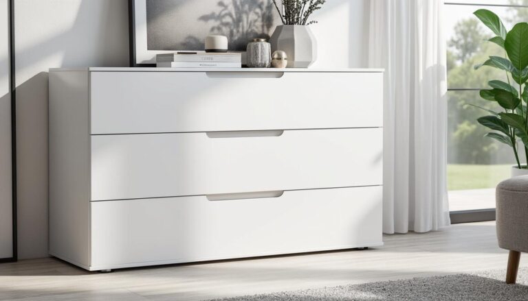 découvrez la commode akord k60 blanche, alliant élégance et fonctionnalité avec ses 4 tiroirs spacieux. parfaite pour optimiser votre rangement, ses dimensions compactes de 60x40x99 cm s'intègrent harmonieusement dans votre intérieur.