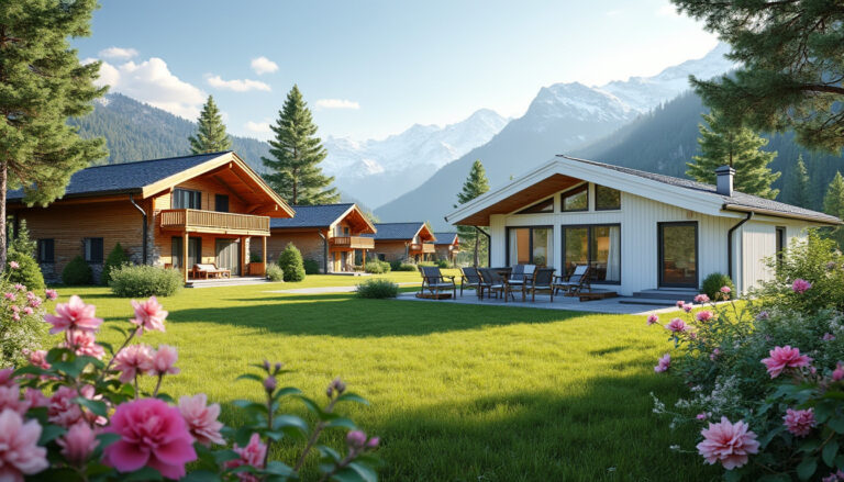 explorez l'élégance naturelle des chalets en bois alliant charme authentique et la commodité contemporaine des mobil-homes pour un séjour confortable et unique.