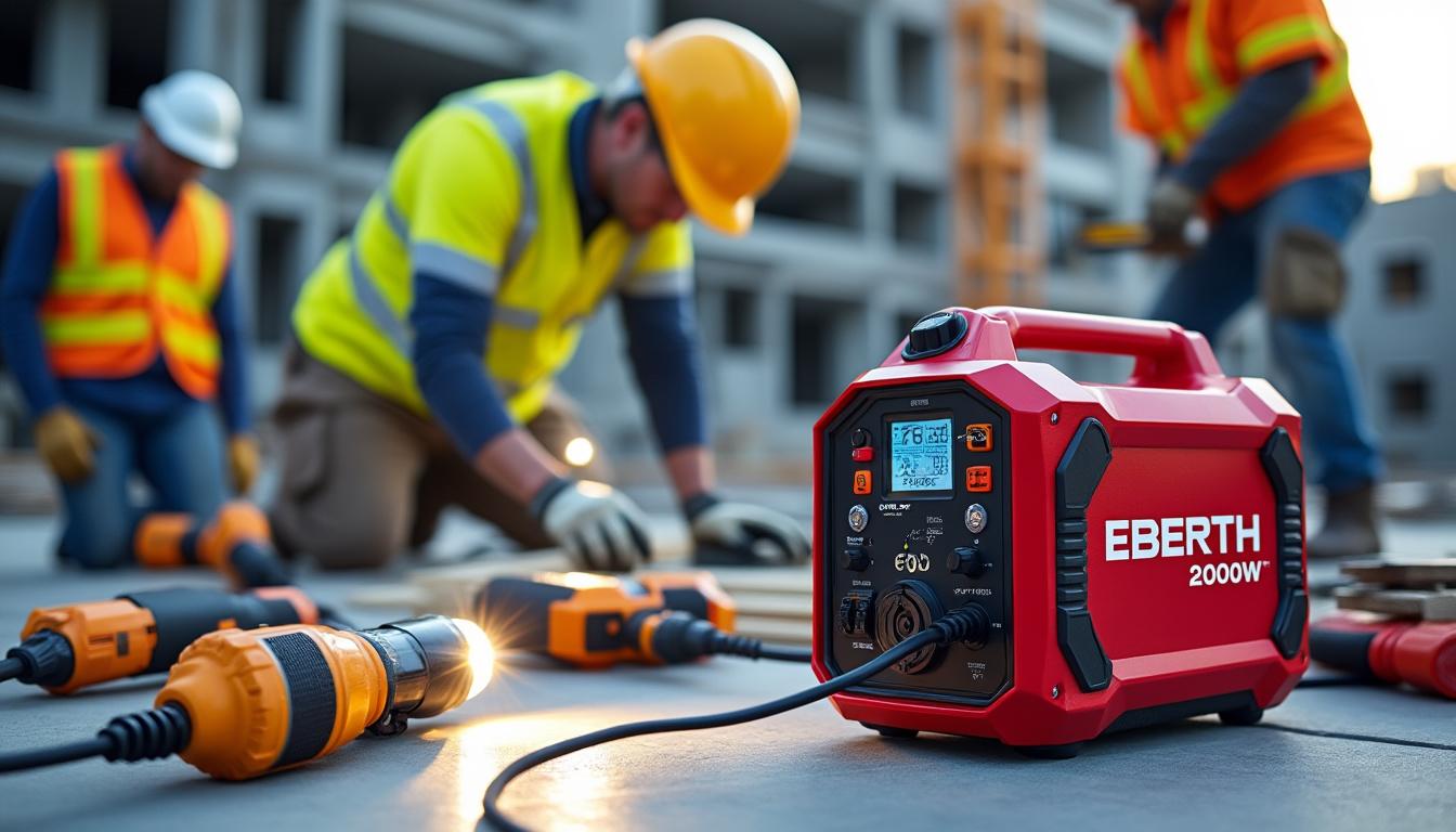 découvrez le générateur d'électricité silencieux eberth 2000 w inverter, un groupe électrogène puissant de 3 cv idéal pour une alimentation fiable et discrète en toutes situations.