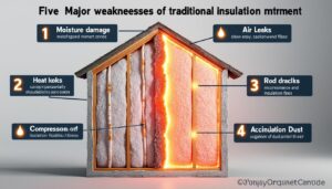 découvrez les 5 faiblesses principales des isolants traditionnels pour mieux choisir votre solution d'isolation et optimiser le confort de votre habitat.