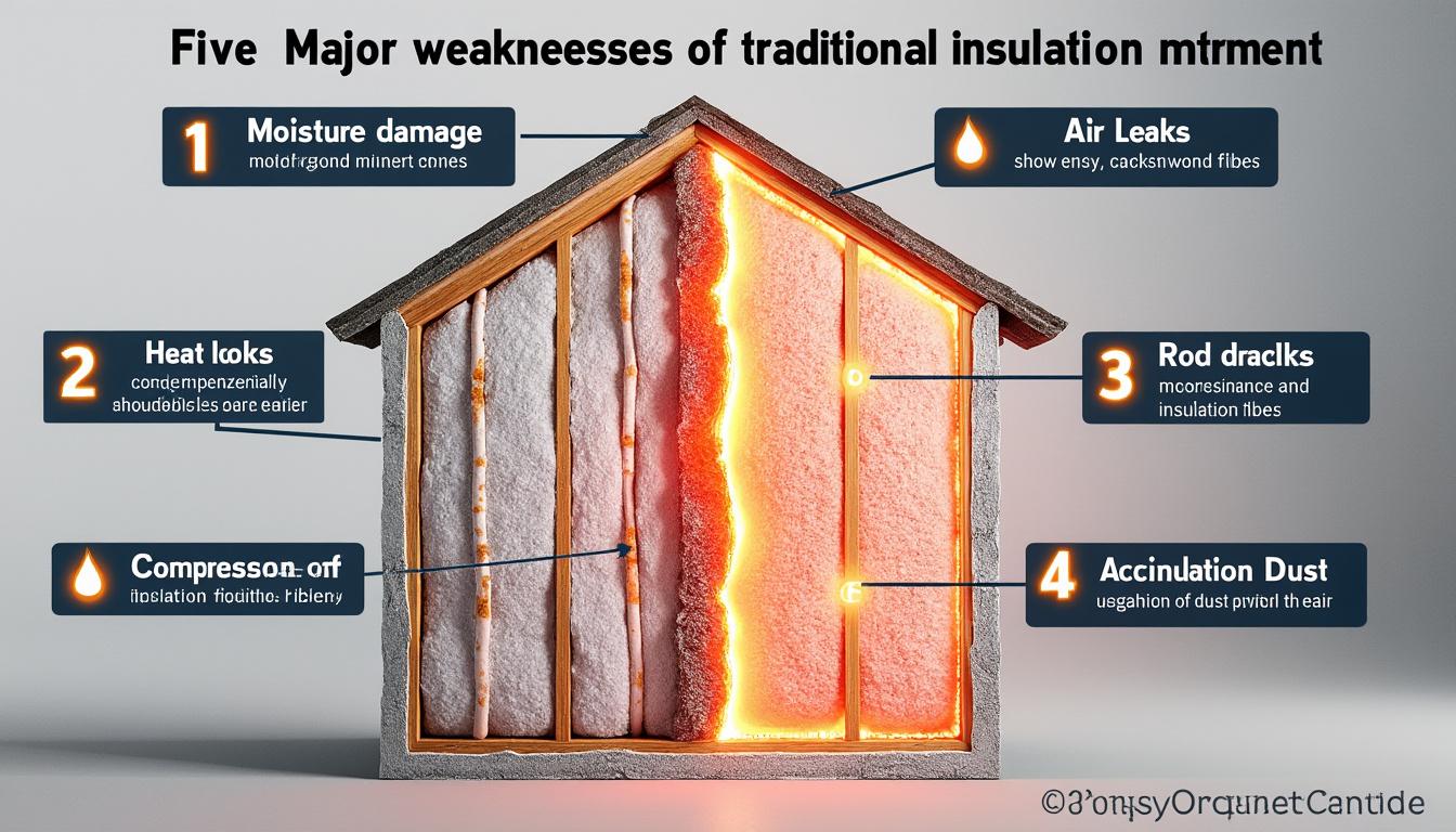 découvrez les 5 faiblesses principales des isolants traditionnels pour mieux choisir votre solution d'isolation et optimiser le confort de votre habitat.