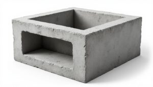 parpaing creux en béton b60 de dimensions 20x20x50 cm, idéal pour une construction solide et durable. résistance optimale pour tous vos projets de construction robuste.