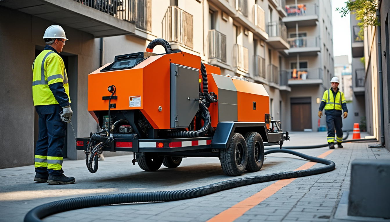 louez une mini-pompe à béton idéale pour les sites à accès restreint. découvrez nos tarifs compétitifs et conseils pratiques pour optimiser vos chantiers en espaces confinés.
