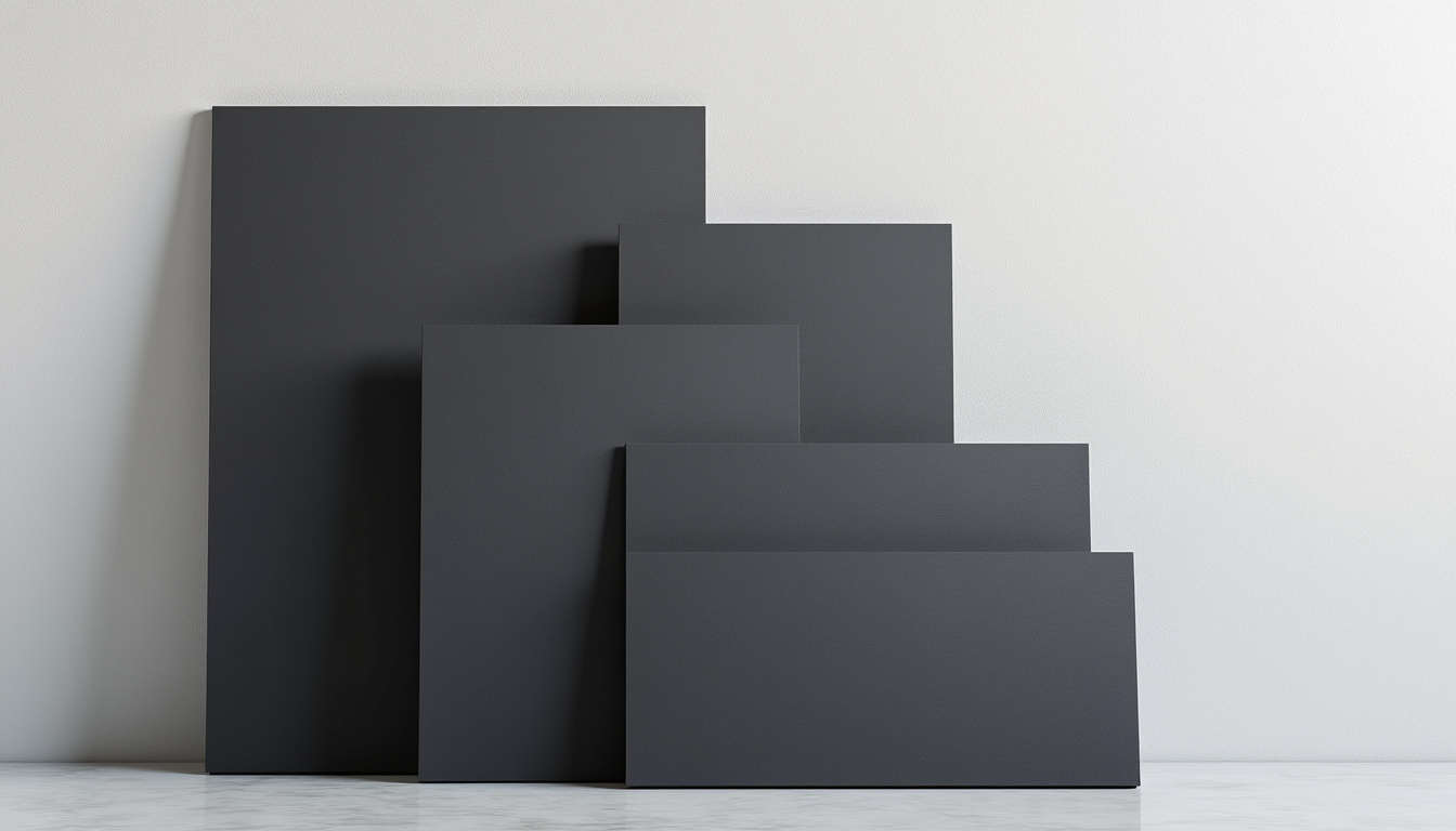 découvrez le planeo wallboard en anthracite mat, élégant et moderne, disponible en plusieurs formats pour s'adapter parfaitement à votre intérieur.