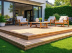 découvrez nos astuces simples et efficaces pour aménager une terrasse en bois sur pelouse, et profitez d'un espace extérieur harmonieux sans tracas.