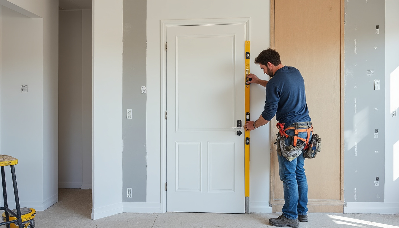 bloc-porte âme pleine 83x204 cm prépeint cl70 avec joint d'isolation poussé droit, alliant robustesse et isolation optimale. disponible chez comptoir cévenol du bois pour une installation facile et durable.