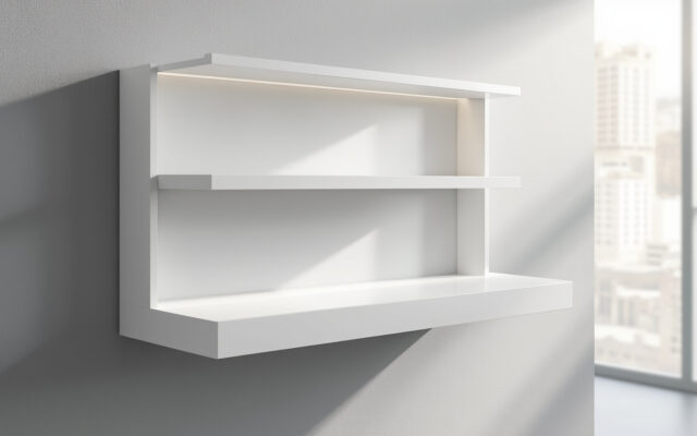 découvrez l'étagère murale akord star blanche, 3 niveaux, dimensions 78x20x55 cm, idéale pour un rangement compact et élégant dans votre intérieur.