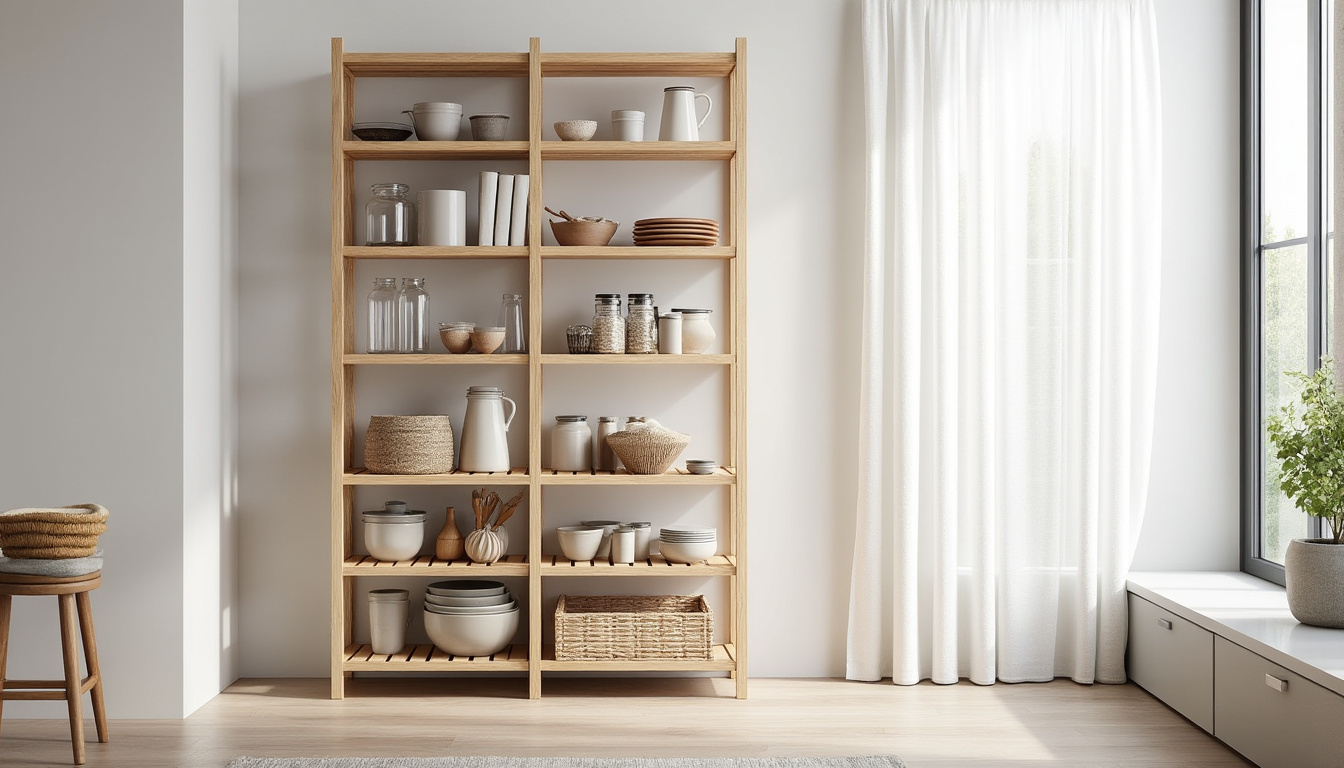 découvrez l'étagère modulable en bois natura, profondeur 30 cm, idéale pour un rangement naturel et élégant. personnalisez votre espace avec style et fonctionnalité.
