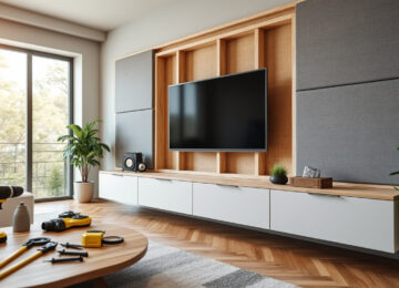 découvrez comment fabriquer un mur tv acoustique chez vous avec notre guide complet, incluant l'installation de panneaux insonorisants pour une expérience sonore optimale.