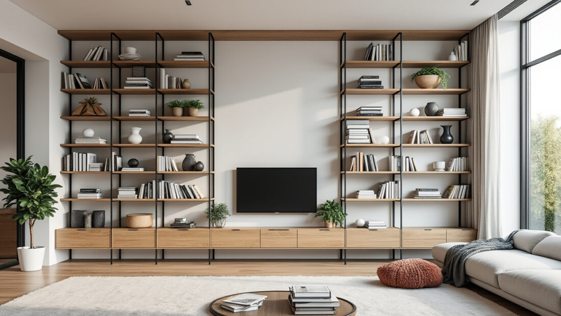 découvrez comment optimiser votre espace avec une étagère du sol au plafond, alliant fonctionnalité et design pour un intérieur organisé et esthétique.