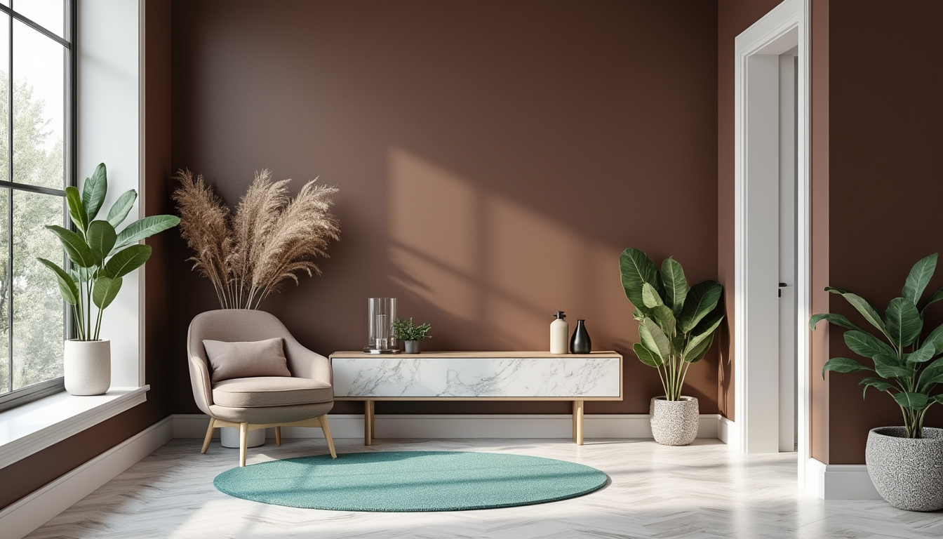 peinture murale lavable 1l en teinte marron subtile rehaussée de chocolat noir, idéale pour une décoration élégante et durable avec un entretien facile.