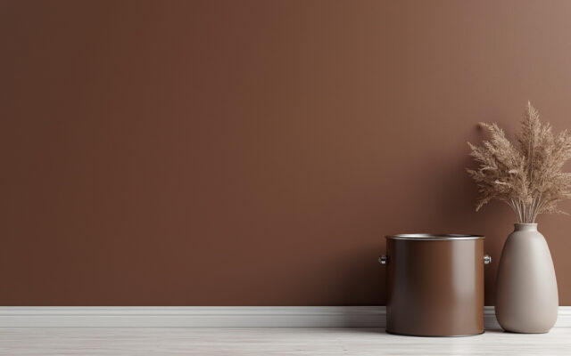 découvrez notre peinture murale lavable 1l en teinte marron subtile rehaussée de chocolat noir, idéale pour un intérieur élégant et facile à entretenir.
