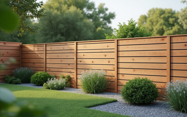 découvrez la clôture composite planeo gardence strong carré terra, alliant robustesse et design moderne pour un jardin esthétique et durable.