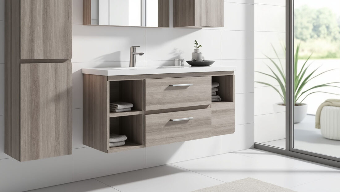 découvrez notre meuble de salle de bain de 90 cm alliant élégance et fonctionnalité pour optimiser votre espace avec style et praticité.