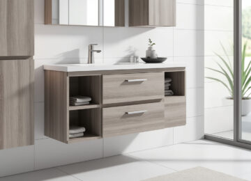 découvrez notre meuble de salle de bain de 90 cm alliant élégance et fonctionnalité pour optimiser votre espace avec style et praticité.