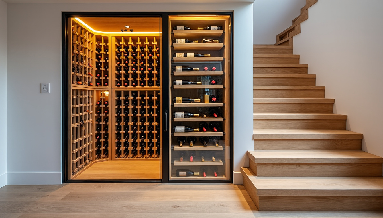 découvrez comment aménager une cave à vin ingénieuse sous l'escalier pour optimiser l'espace avec style et élégance. astuces pratiques et design moderne pour valoriser votre intérieur.