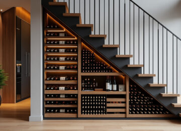 découvrez comment aménager une cave à vin ingénieuse sous l'escalier pour optimiser l'espace avec style, alliant praticité et élégance dans votre intérieur.