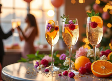 découvrez des recettes élégantes de cocktails au champagne pour sublimer vos fêtes et émerveiller vos invités avec des saveurs raffinées et pétillantes.