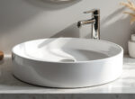découvrez notre élégante vasque ronde en céramique blanche de 40 cm, idéale à poser pour sublimer votre salle de bain avec style et modernité.