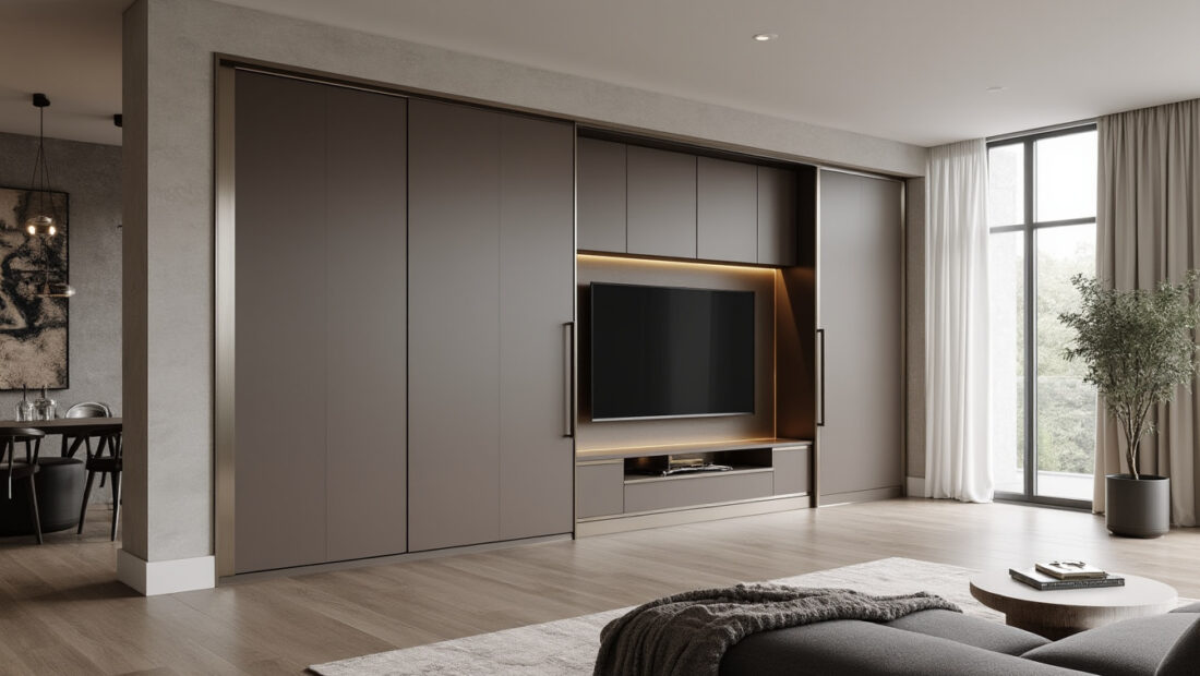 découvrez une installation élégante de parois en niche avec portes battantes, alliant design moderne et fonctionnalité pour optimiser votre espace de douche.