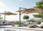 découvrez le parasol déporté astro scolaro alliant qualité et innovation, disponible en dimensions 3x3m, 3,5x3,5m et 3x4m pour un ombrage optimal et élégant.