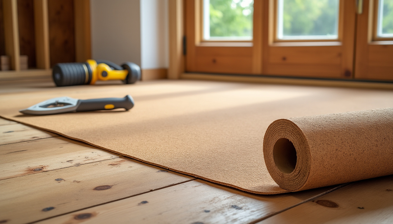 rouleau isolant en liège naturel de 4 mm d'épaisseur, idéal comme sous-couche pour murs, sols et affichage. format pratique de 15 m² (15 x 1 m) pour une isolation écologique et thermique efficace.