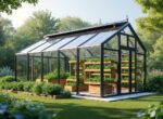 découvrez la serre de jardin dolmen 330, un espace de culture protégé et performant pour vos plantes. idéale pour optimiser la croissance et protéger vos plantations des intempéries.