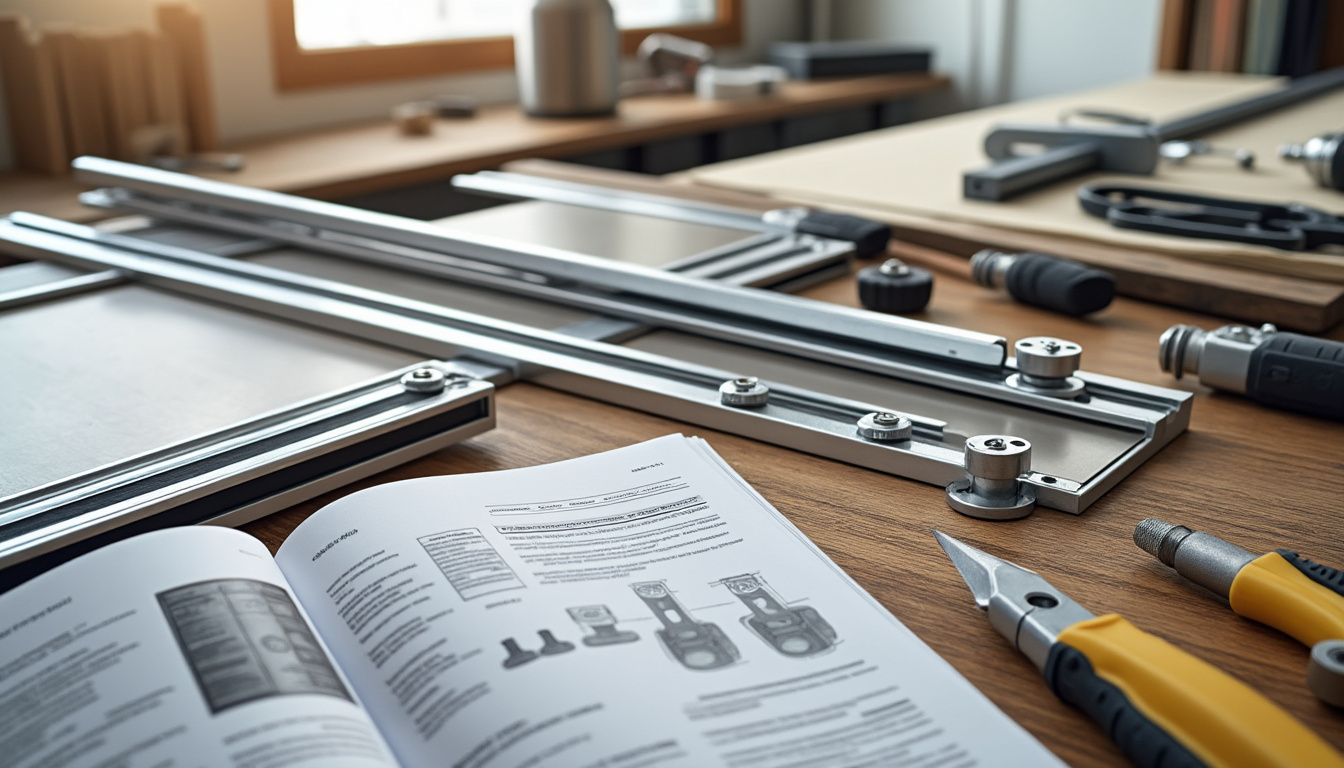 découvrez notre kit complet pour porte de placard standard, incluant un guide haut et un guide bas, référence 1134. facile à installer pour une fermeture parfaite et durable.